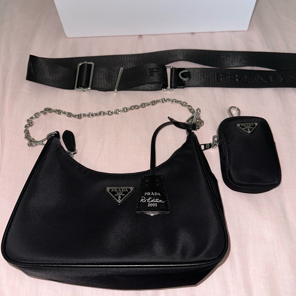 Black Prada Re-Edition 2005 Re-Nylon Bag